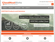 Tablet Screenshot of cloudhostworks.com